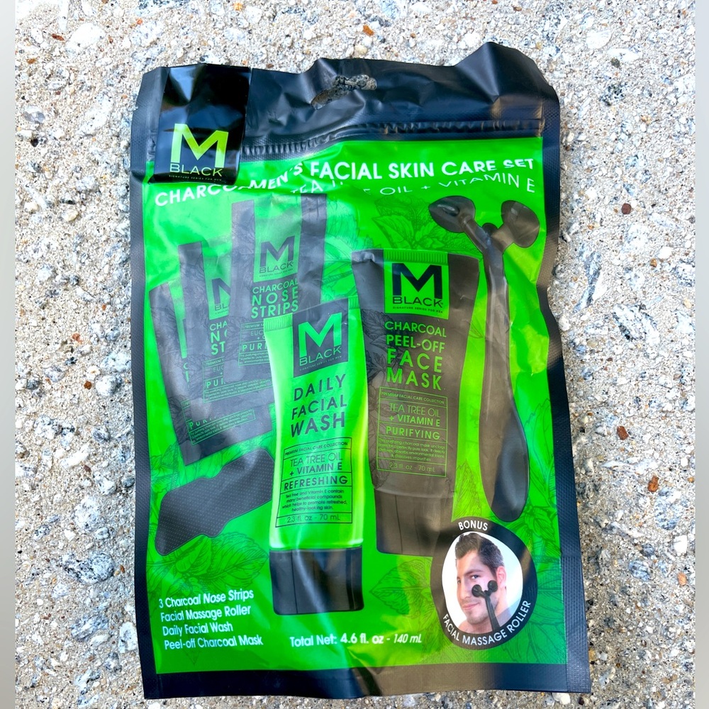 New - M Black - Men’s Facial Skin Care Set